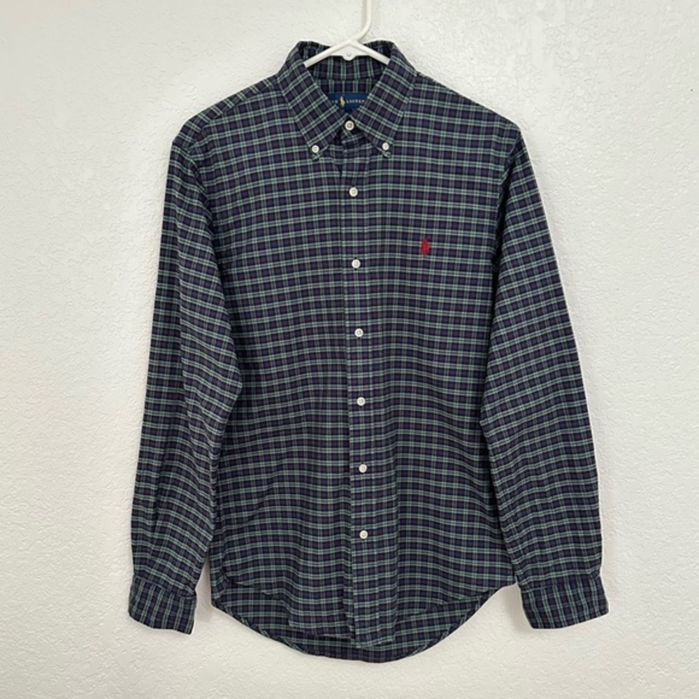 Ralph Lauren Mens Plaid Long Sleeve Shirt Slim Fit